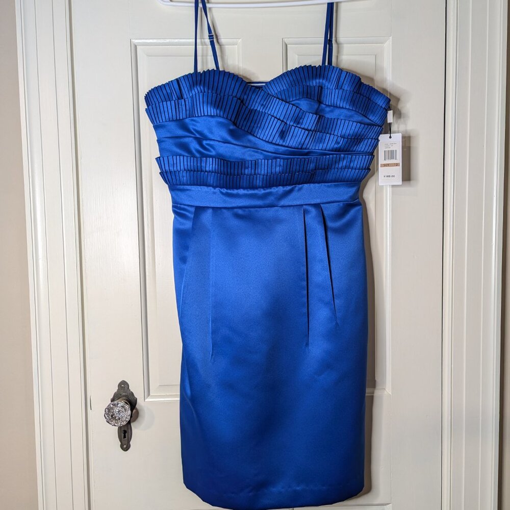 Calvin Klein Short Sapphire Blue Cocktail Dress - Size 12 - NWT